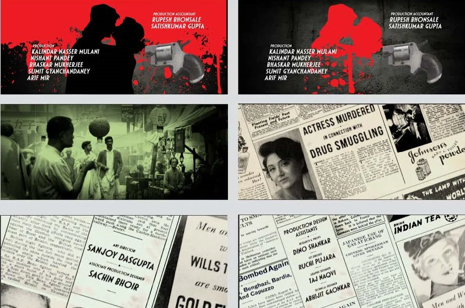 Detective Byomkesh Bakshy for Yash Raj Films and Dibakar Banerjee Productions — end-credit storyboard frames 2