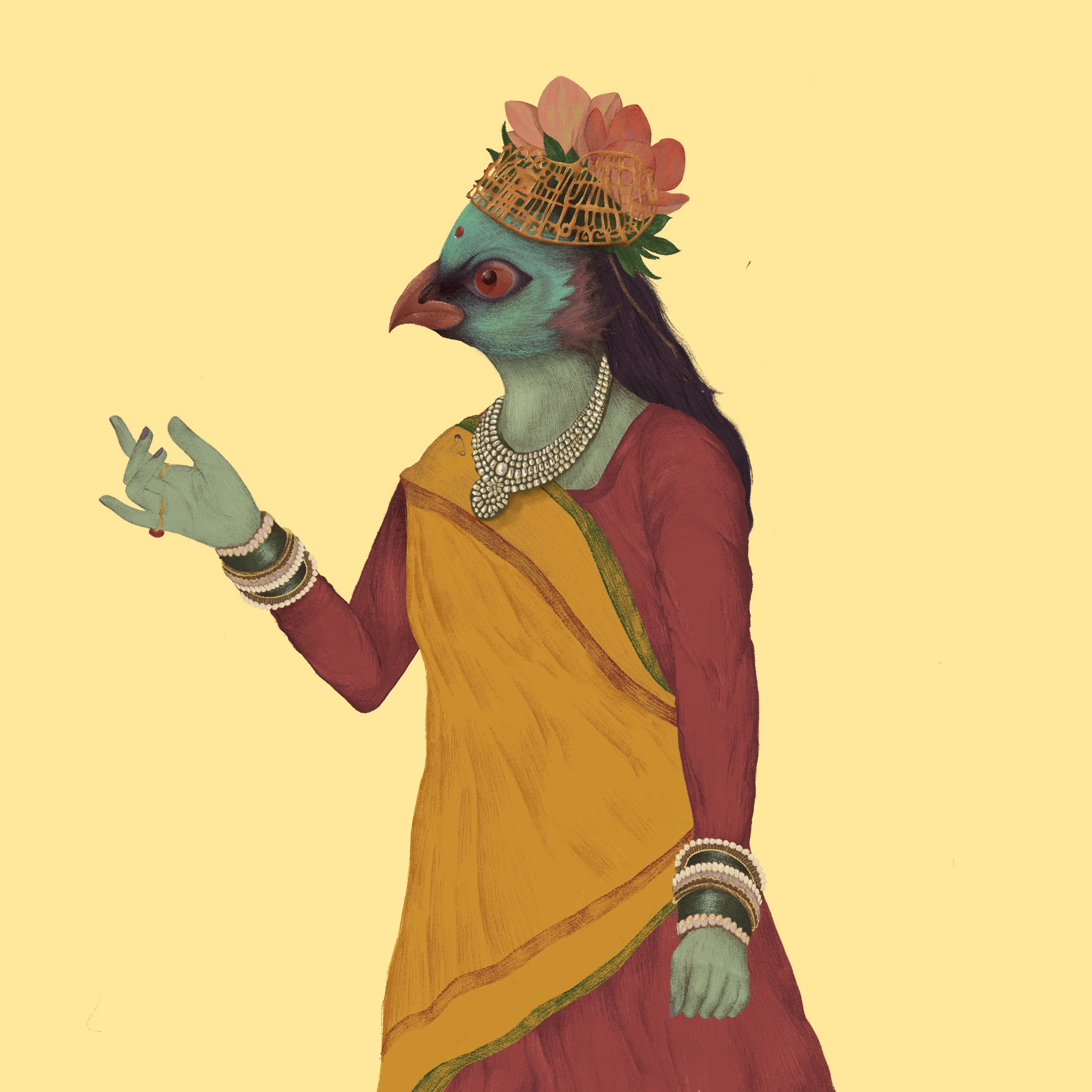India Foundation for the Arts brand film — bird sequence design frame 3