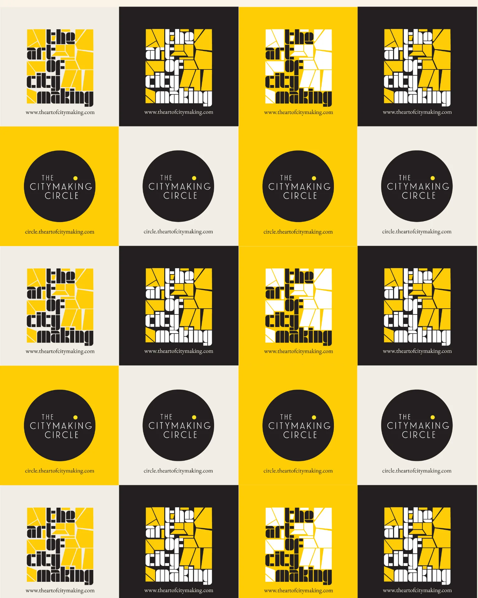 The Art of Citymaking festival identity 8