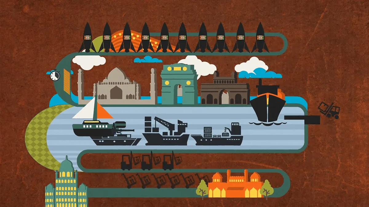 Made in India for Epic Channel — title design and show packaging — title sequence heritage frame