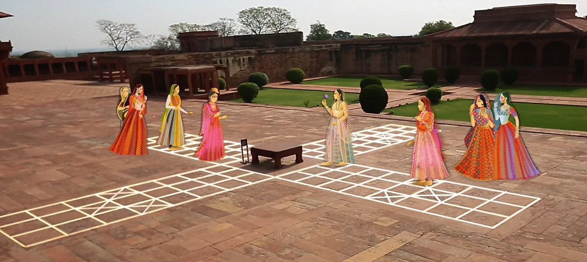 Made in India for Epic Channel — title design and show packaging — board-game scene with illustrated figures