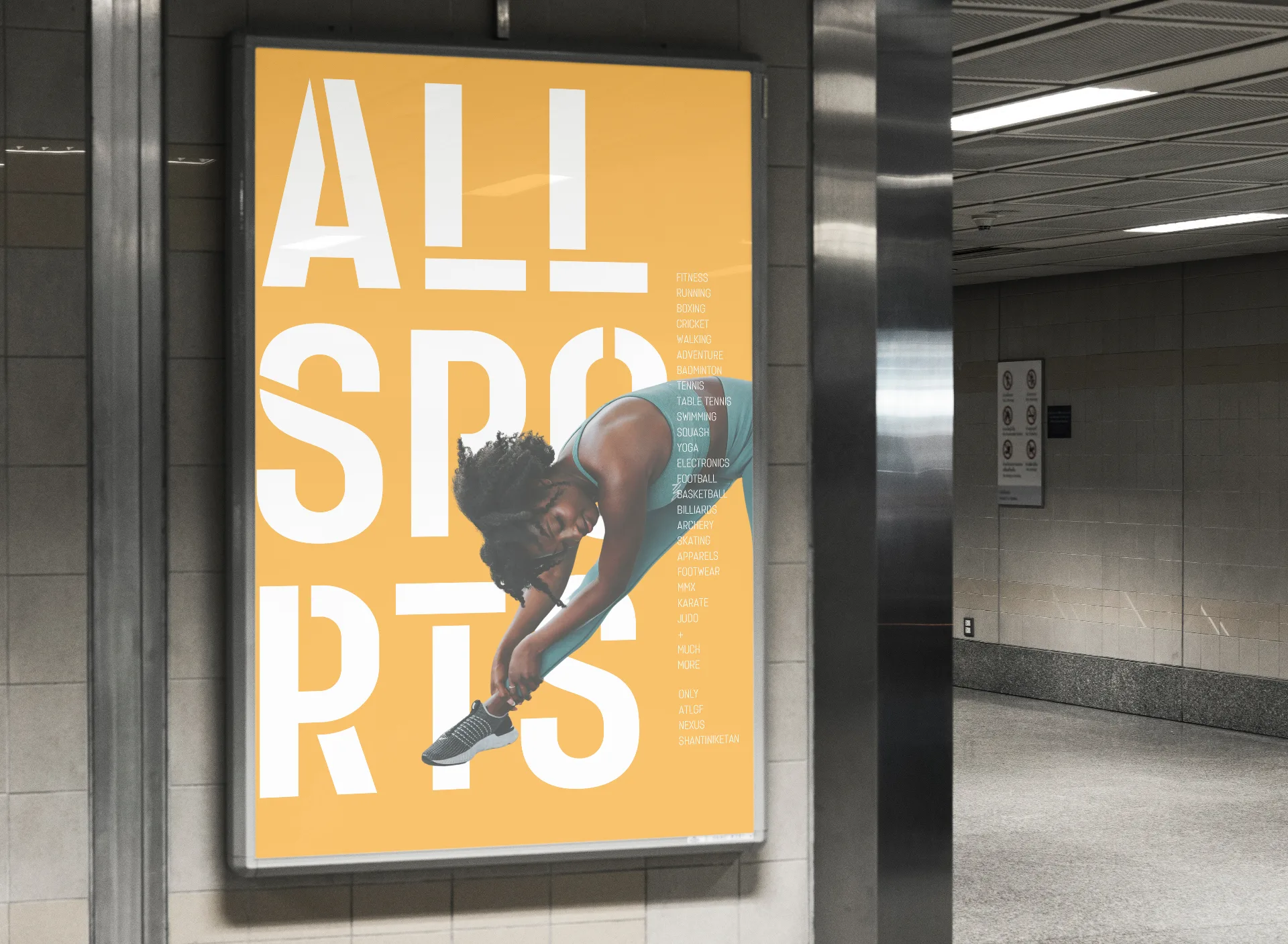 ALL SPORTS - Identity for a multi-brand retail concept curating premium Indian sports labels.