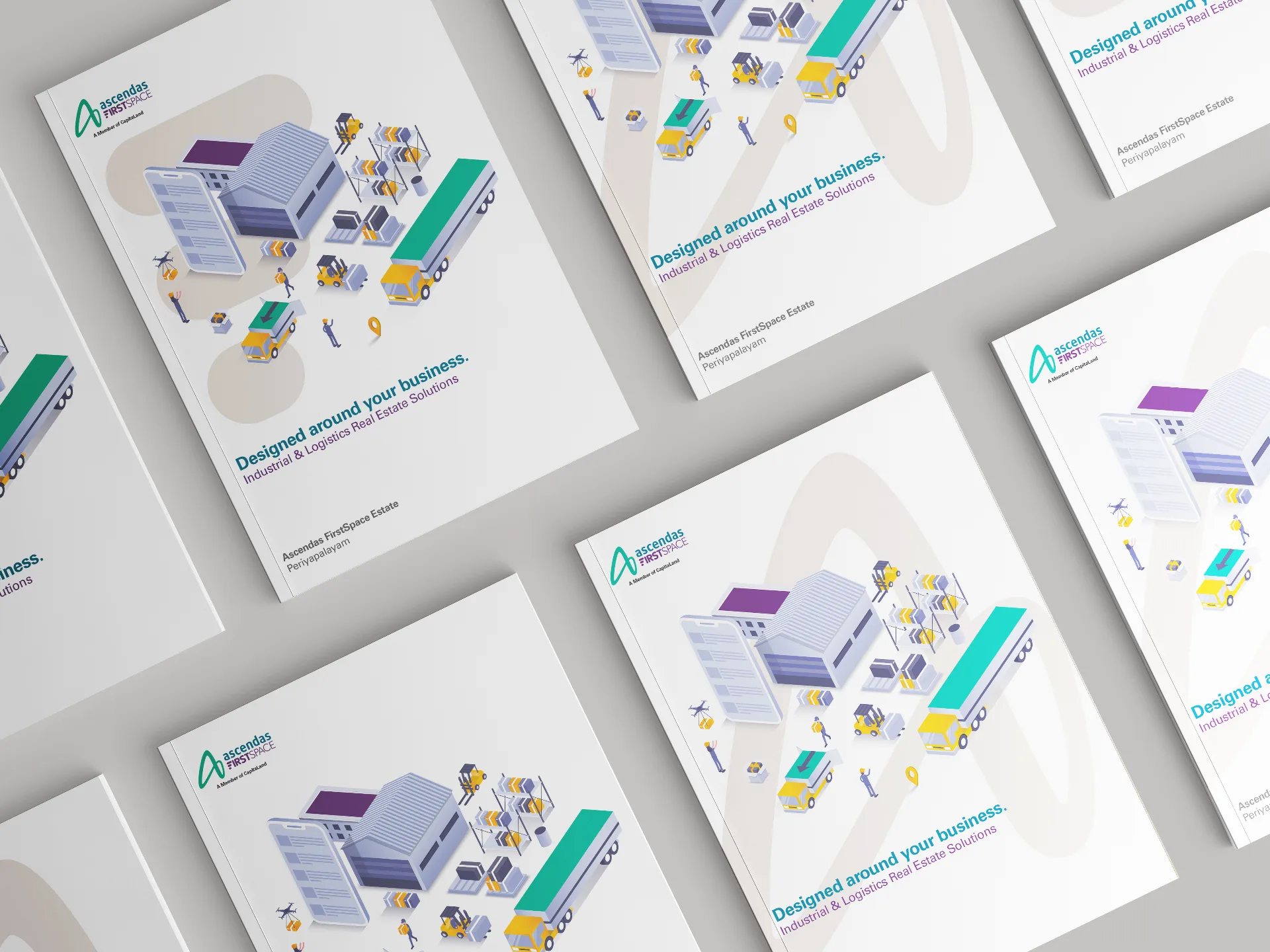 Ascendas Firstspace brochure covers
