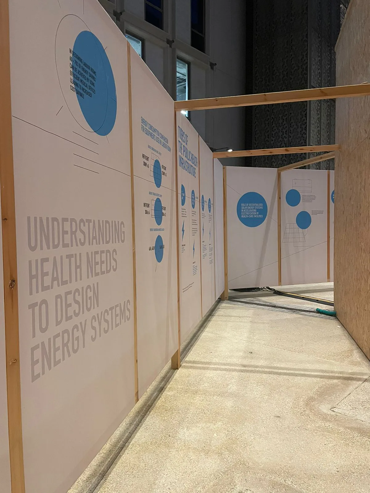 COP28 Exhibition - Understanding Health Needs Display