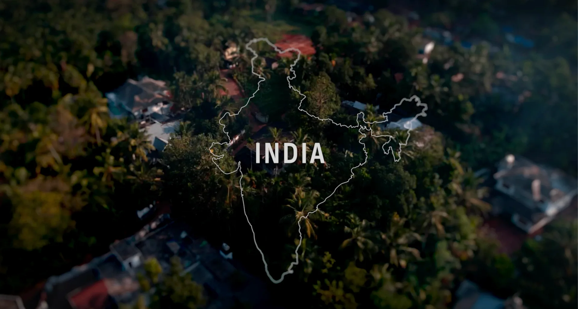 Curry & Cyanide - India map overlay on aerial view