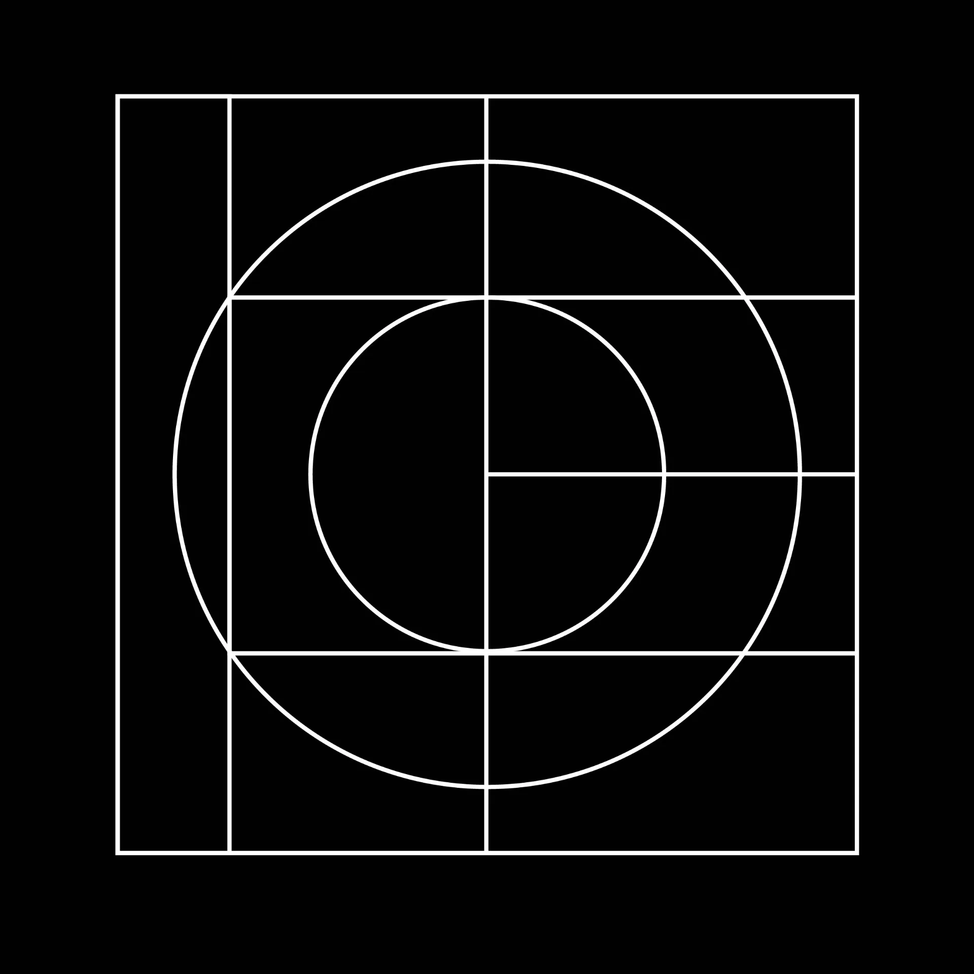 District 150 - Geometric grid system and brand architecture