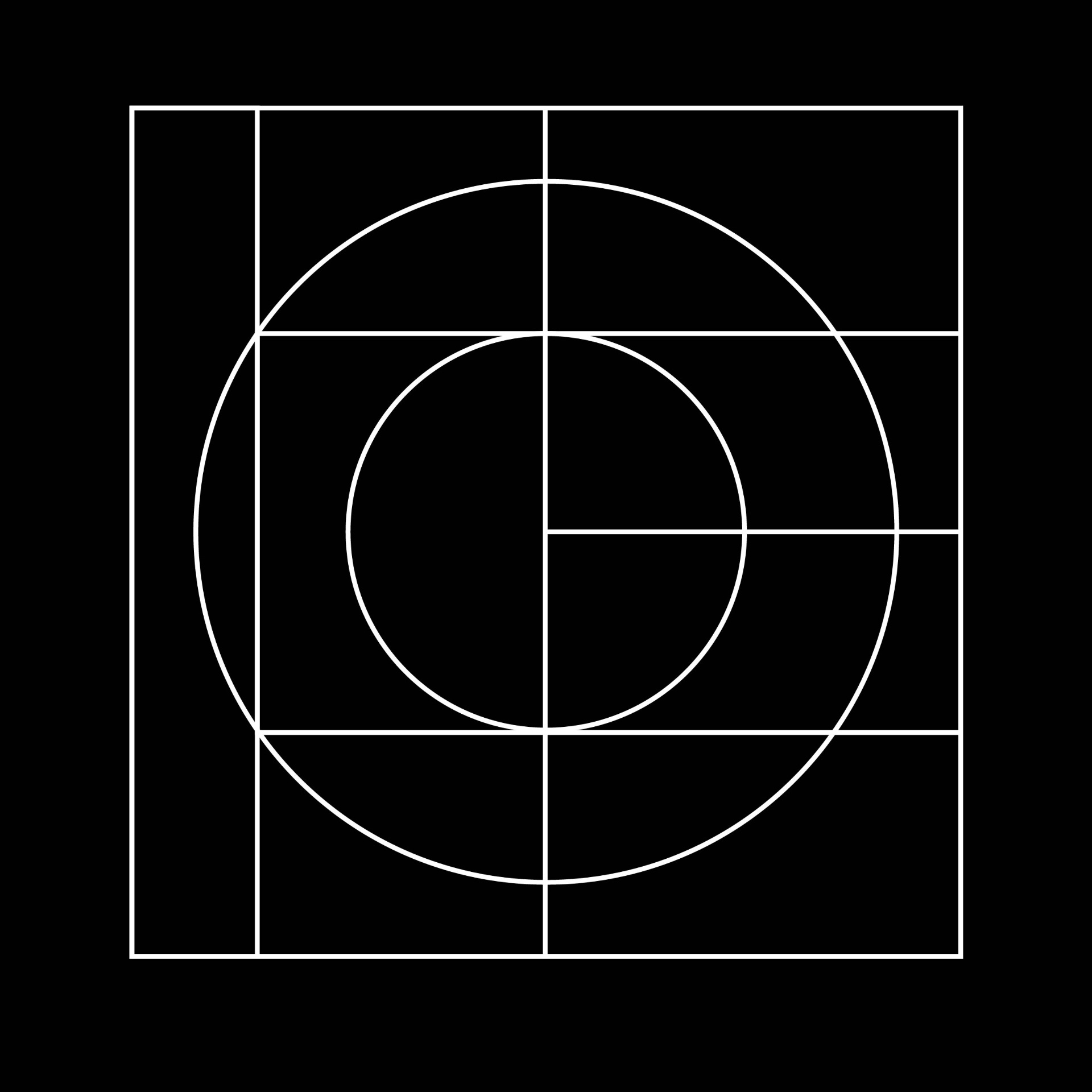District 150 - Geometric grid system and brand architecture