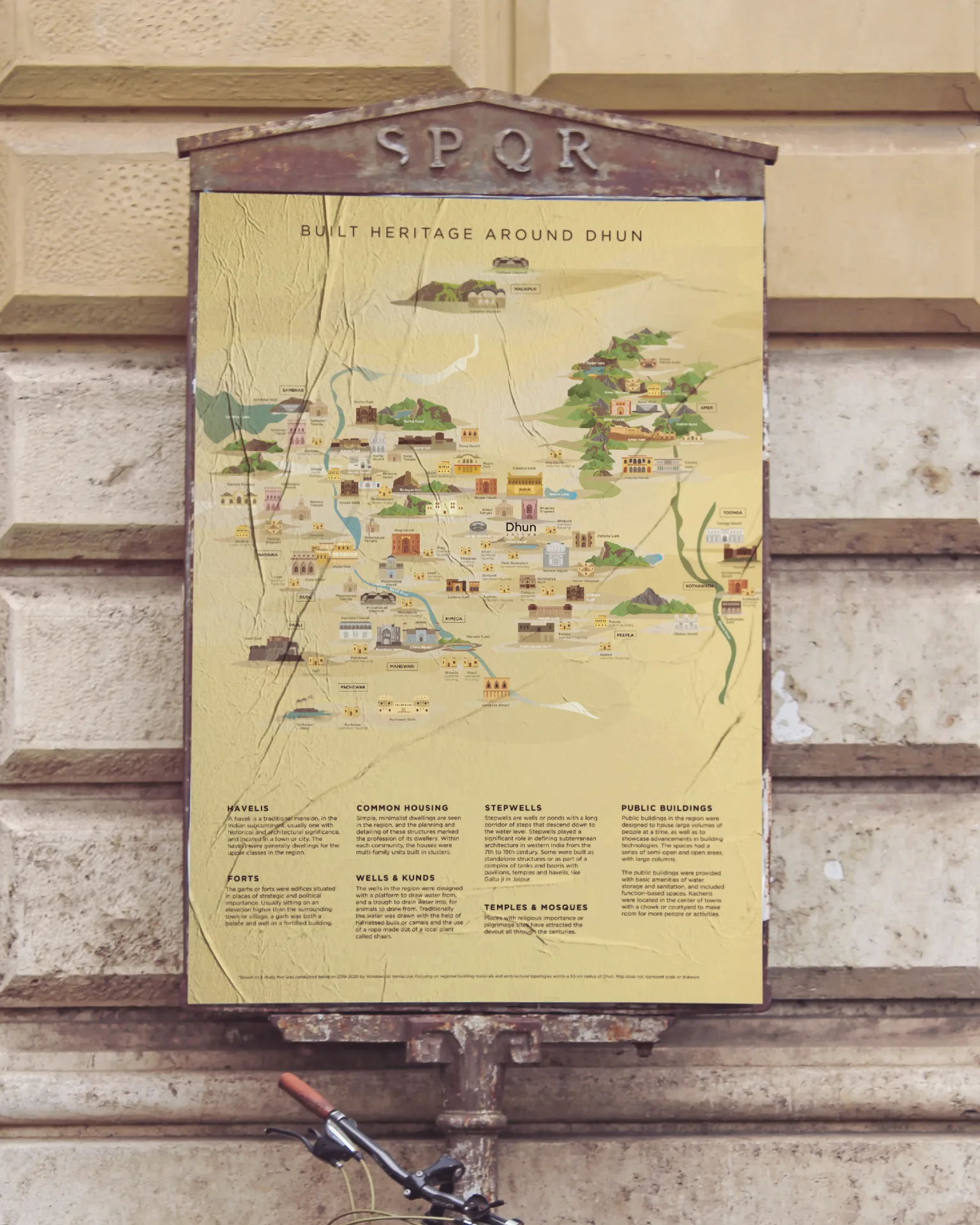 DHUN - Built heritage around Dhun information display