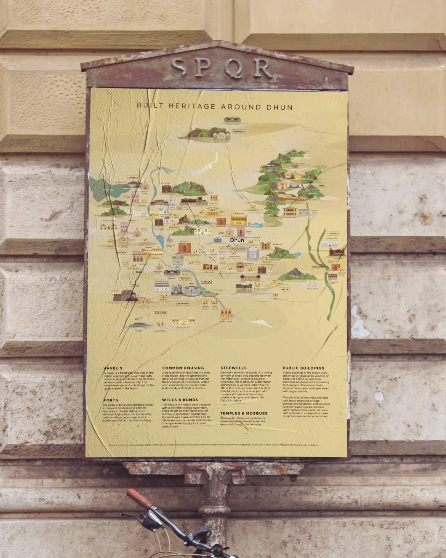 DHUN - Built heritage around Dhun information display