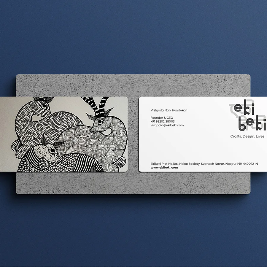 Eki Beki - Business cards with traditional art
