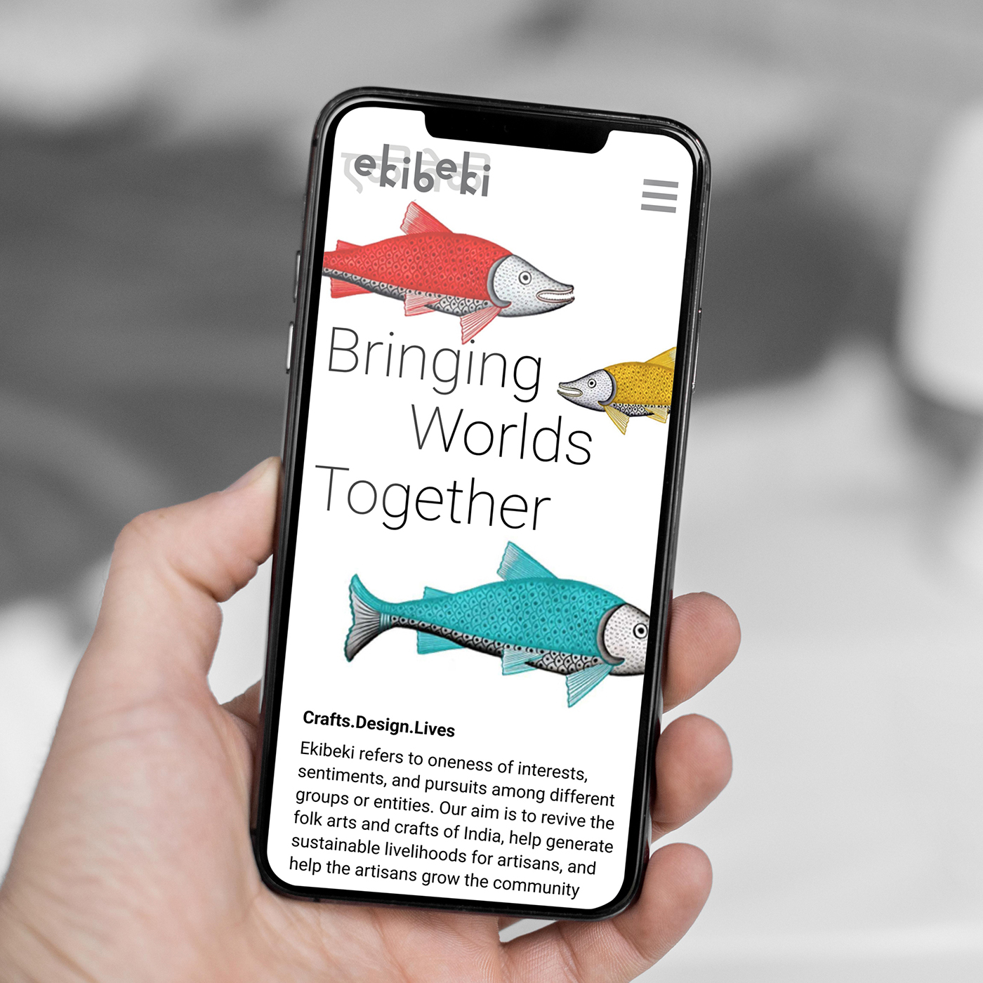 Eki Beki - Mobile website design