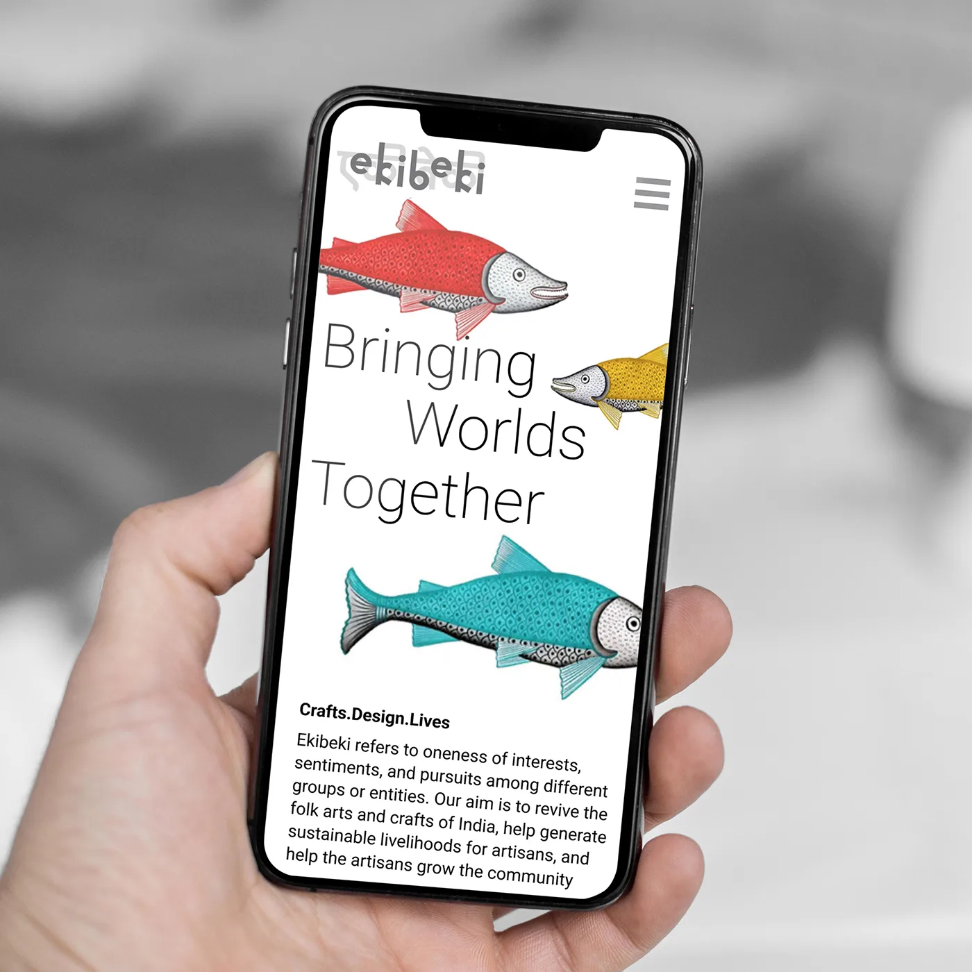 Eki Beki - Mobile website design