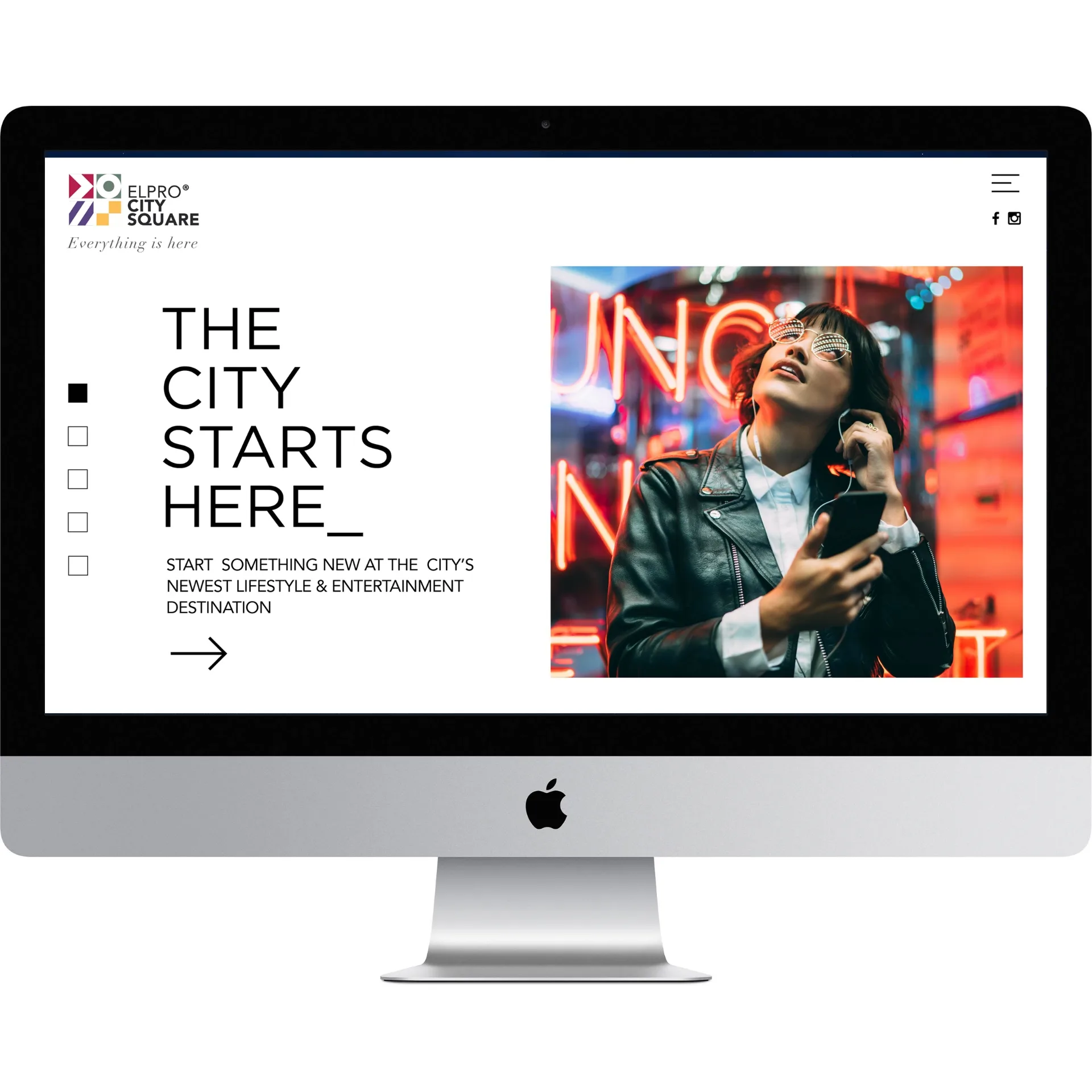 Elpro City Square website design