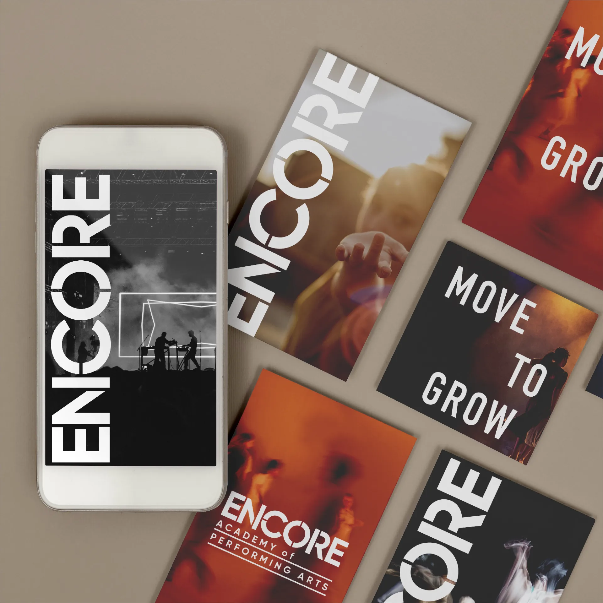 Encore Academy - Visual identity system