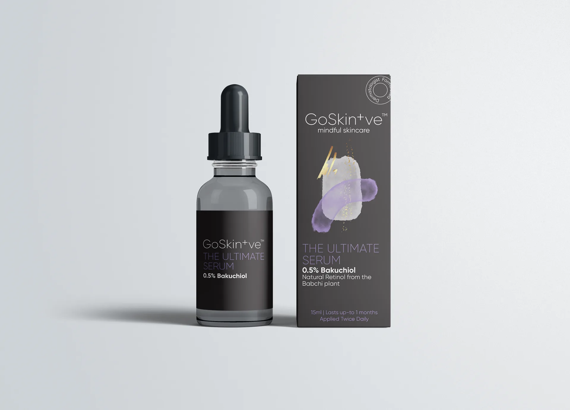 GoSkin+ve Ultimate Serum with 0.5% Bakuchiol, natural retinol alternative for mindful skincare routine
