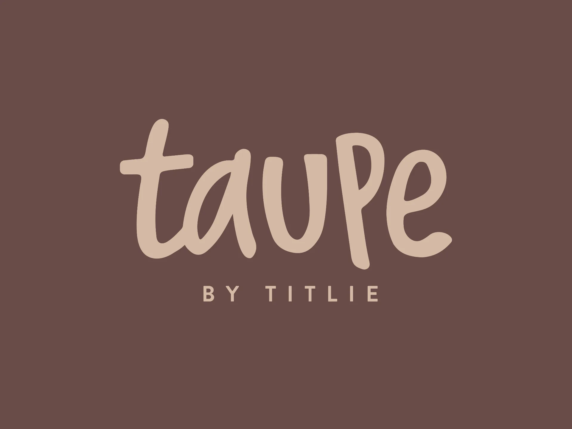 TAUPE - Identity for a modern-Indian comfort dining space in Assagao, Goa.