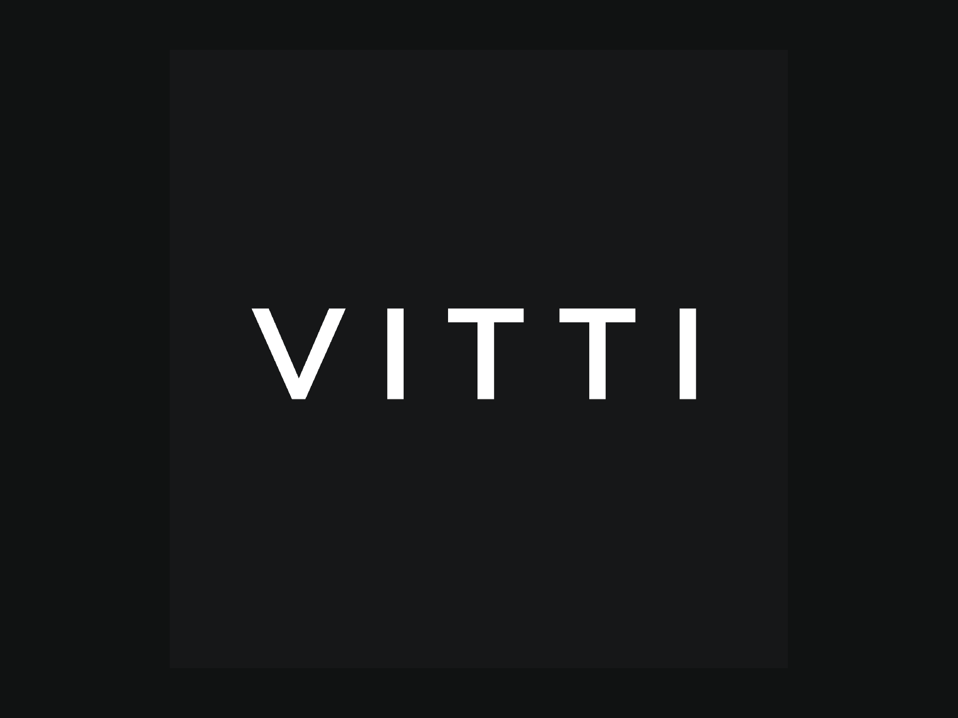 VITTI - Identity for a Hyderabad-based furniture and lifestyle brand.