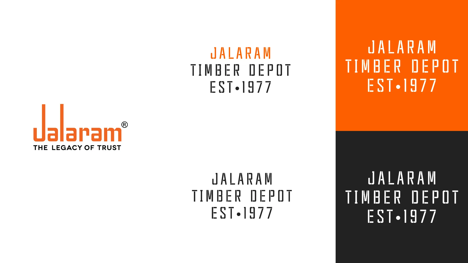 Jalaram Timber Depot - Logo Variations