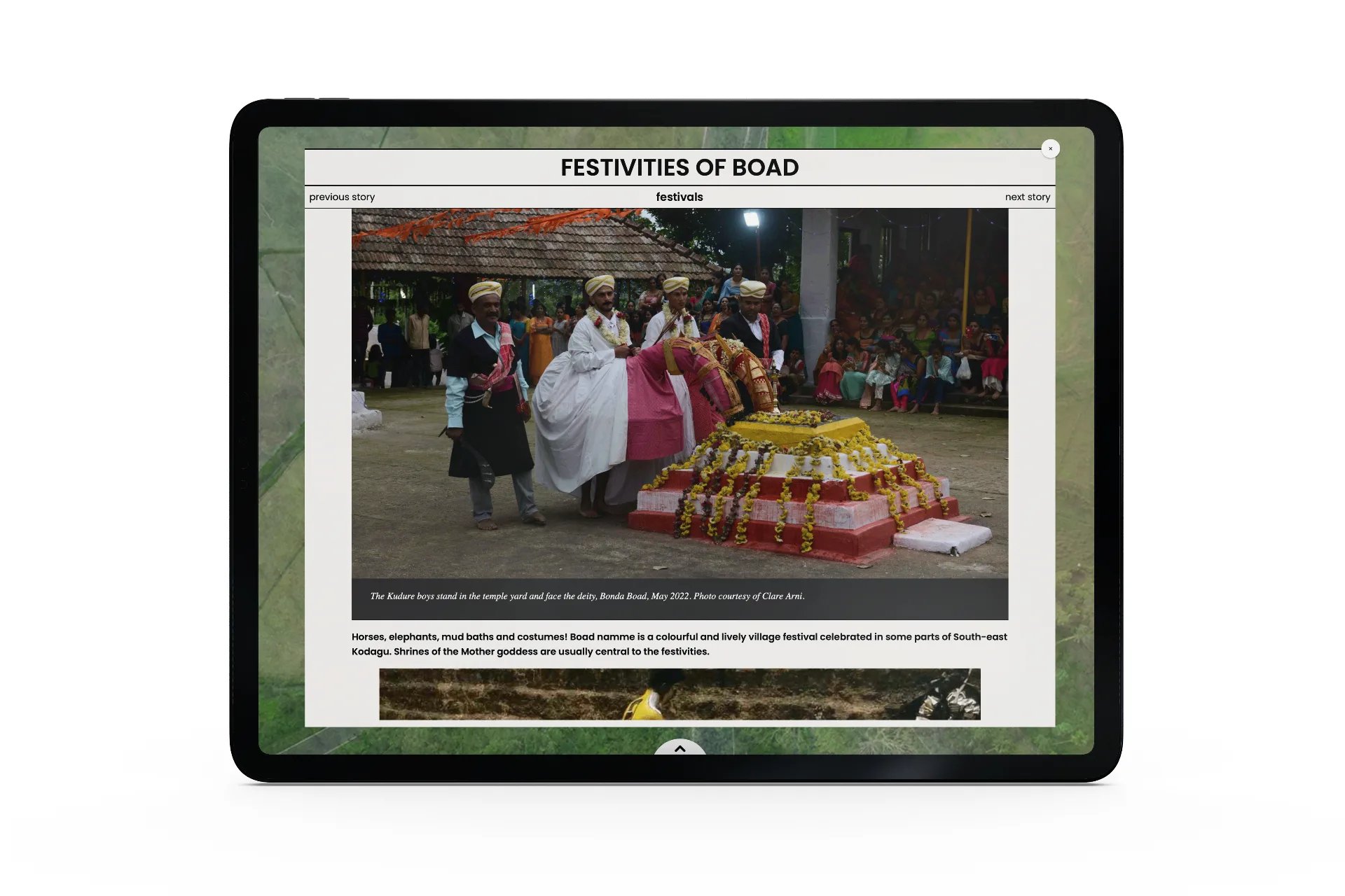 Sandooka interface - festival story