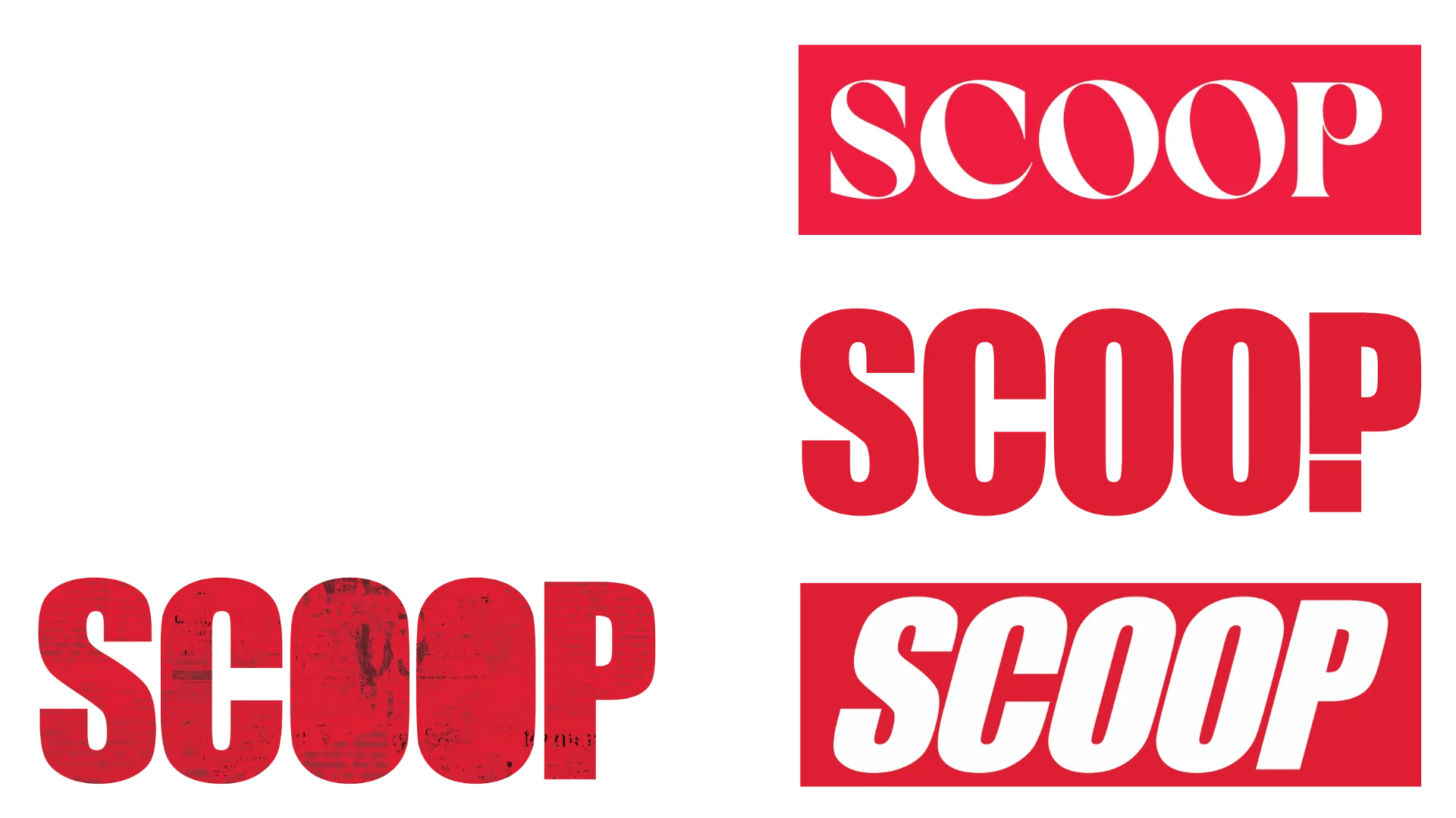 Scoop logo design process